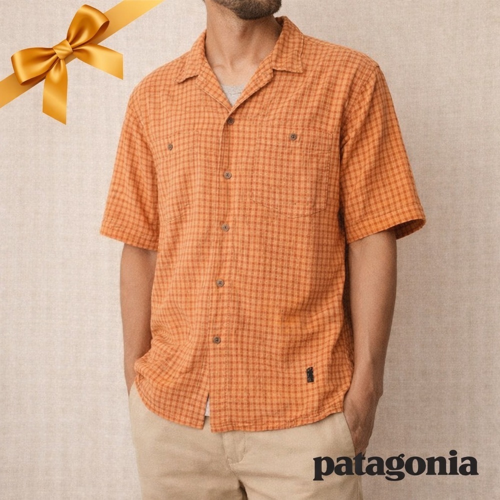 PATAGONIA Hemp Organic Cotton Short Sleeve Shirt XL